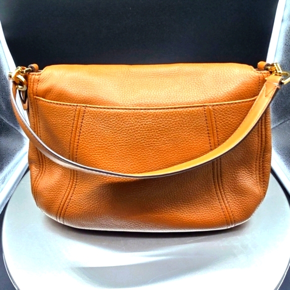 Pre Loved!! Michael Kors Bedford Meduim Brown Pebbled Leather Bag - Picture 3 of 9